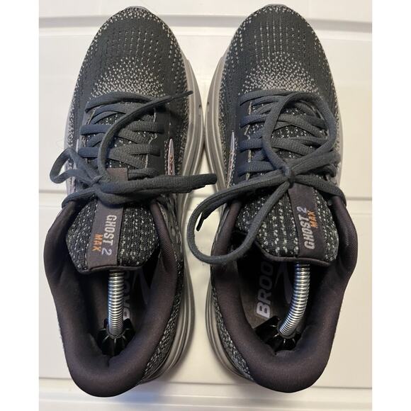 Women's Brooks Ghost Max 2 Ebony/Sweet Lavender/Alloy Size 8 B Medium Running - Picture 3 of 12